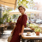 👗 49% OFF NOW! ✨ Elegant V-Neck Wide-Leg Jumpsuit – Flattering Waist Sash, Soft Breathable Fabric & Relaxed Fit 🦋