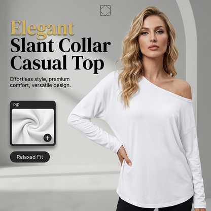 🔥Mother's Day Pre-sale🎁Women's Off-Shoulder Long Sleeve Casual Top