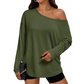 🔥Mother's Day Pre-sale🎁Women's Off-Shoulder Long Sleeve Casual Top