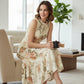 👗 LIMITED-TIME 50% OFF! 🌸 Women’s Sleeveless Floral Print Casual Dress – Smocked Bodice, Tiered Skirt, Midi Length ✨