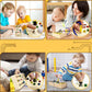💡🎛️ Wooden LED Busy Board – Interactive Switch & Light Activity Toy for Kids