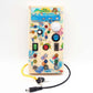 💡🎛️ Wooden LED Busy Board – Interactive Switch & Light Activity Toy for Kids