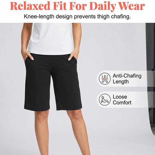 ⏰Last day of the offer: 49% Off! 🔥👖 Women's high-waisted yoga shorts with pockets