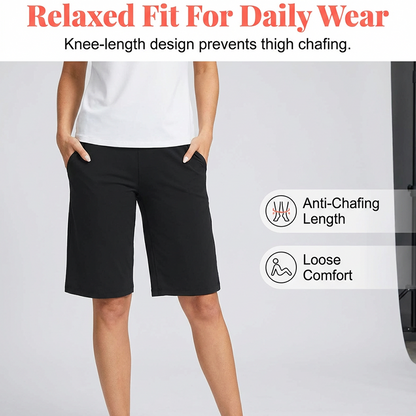 👖✨ High-waisted yoga shorts – tummy control, deep pockets, all-day comfort.