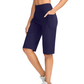 👖✨ High-waisted yoga shorts – tummy control, deep pockets, all-day comfort.