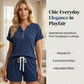 👚HOT SALE 49% OFF🩳Women’s Casual Ribbed Short Sleeve & Shorts Set