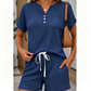 👚HOT SALE 49% OFF🩳Women’s Casual Ribbed Short Sleeve & Shorts Set