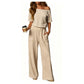 🌸Hot sales in spring 49% - Women's Off-Shoulder Two-Piece Lounge Set 🕊️