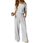 🌸Hot sales in spring 49% - Women's Off-Shoulder Two-Piece Lounge Set 🕊️