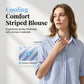 ✨ Women's Casual Striped Button Down Shirt