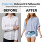 ✨ Women's Casual Striped Button Down Shirt