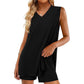 🌞Summer pre-sale 49% ✨Women's V-Neck Sleeveless Top & Shorts Set