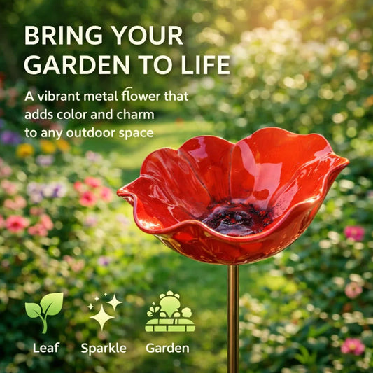 💖🎁2026 Mother's Day Gifts 49% Off--🐦🎁Handmade Metal Flower Garden Stake🐦