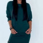 👗 Women's Casual Crewneck Sweatshirt Dress – Cozy Fleece, Loose Fit, Perfect for Daily Wear 🌸✨