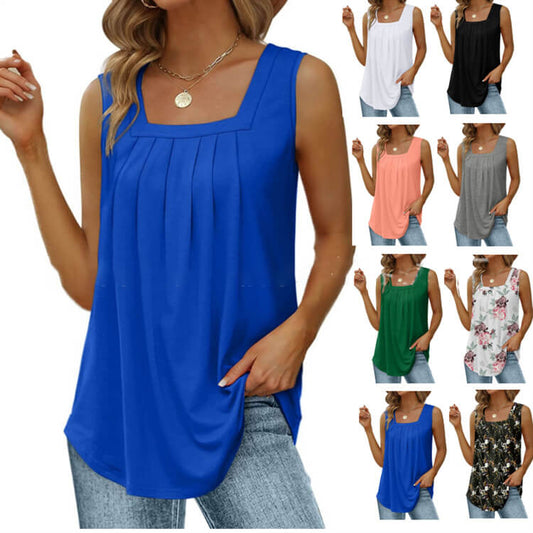 🔥HOT SALE 49% OFF🌸Square Neck Sleeveless Tank Top 🔥