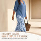 🔥LAST DAY 49% OFF ☀️🛍️Women's V-Neck Blouse & Printed Wide-Leg Pants Set