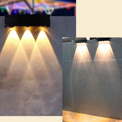 😍A lamp to beautify your garden – without spending a penny on electricity✨Multi-colored solar wall lamp for outdoor use✨