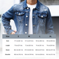 Men’s Casual Vintage-Wash Distressed Denim Jacket