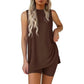 🟣Summer Hot Sale 49% OFF🧊Women's Sleeveless Crew-Neck Two-Piece Set