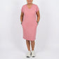 Women's Casual V-Neck Short Sleeve T-Shirt Dress