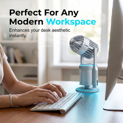 ⏳Limited Time 50% Off💥Rocket-Shaped Desk Fan