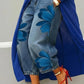 👖🤍Artistic Flower Wide-Leg Jeans for Women