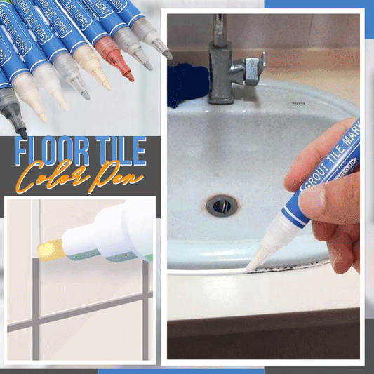 🥳2026 HOT SALE🥳💞50K+ SOLD!🛁✨ 50% OFF! Tile Grout Repair Coloured Pencil – Covers blackened, mouldy joints & restores like‑new colour. Water‑based, non‑toxic – a fresh look in minutes! 🖊️🧴