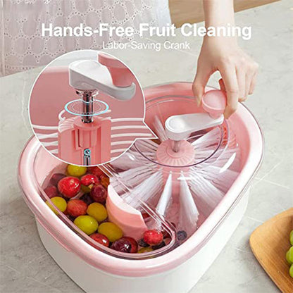 ⏳LAST DAY SALE 60% OFF !!📢Fruit & Vegetable Cleaner Spinner, Quick Spin, Healthier Meals, Removable Inner Colander.