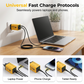 ⚡🤖 240W Turbo 6-Port Mecha Charging Station – Cyberpunk Fast Charger Hub, 4 USB-A + 2 USB-C PD, UK Plug 🔌