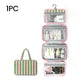 Striped Hanging Travel Toiletry Bag