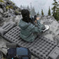 🛏️⛺ Lightweight portable air mattress | Built-in foot pump, 10cm thick, comfortable for travel and camping ✅