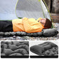 🛏️⛺ Lightweight portable air mattress | Built-in foot pump, 10cm thick, comfortable for travel and camping ✅