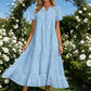 💥LAST DAY SALE 49%OFF💥Women's Eyelet Lace A-Line Dress with Pockets 👗 – Cotton Blend, Machine Washable, Solid Colours, Sizes S-2XL