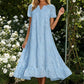 💥LAST DAY SALE 49%OFF💥Women's Eyelet Lace A-Line Dress with Pockets 👗 – Cotton Blend, Machine Washable, Solid Colours, Sizes S-2XL