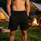 Men's Quick-Dry Athletic Shorts with Zipper Pockets