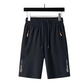 Men's Quick-Dry Athletic Shorts with Zipper Pockets