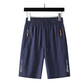 Men's Quick-Dry Athletic Shorts with Zipper Pockets