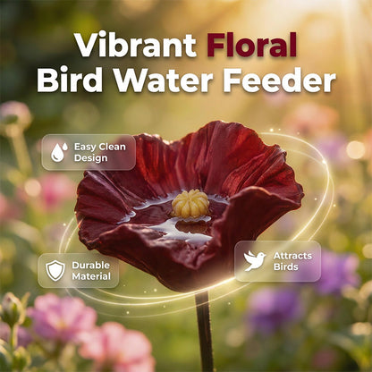 🎨🐦💧 Vibrant Floral Bird Water Feederf 🌸🌼