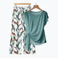 👗49% OFF NOW!  🔥 Women's Side-Tie Top & Patterned Pants Set