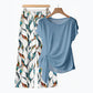 👗49% OFF NOW!  🔥 Women's Side-Tie Top & Patterned Pants Set