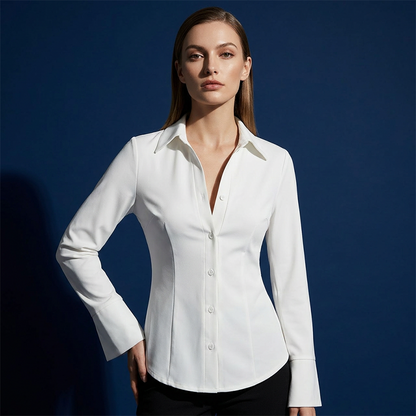 🎁New arrival 49% OFF💥Women’s Structured Waist Button-Down Shirt