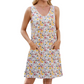 ⏳Limited-time 50% off⏰Women's Casual Printed Spaghetti Strap Sleeveless Dress👗