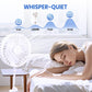 🌀🌿 360° bendable fan – quiet, scent slot, portable & cools every corner!