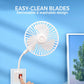 🌀🌿 360° bendable fan – quiet, scent slot, portable & cools every corner!