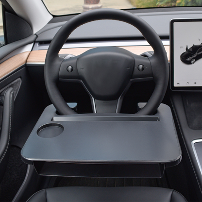 🚗🍽️ Steering wheel tray – dine, work, store & organize in your car! 🌟 Buy 2 get 8% off!