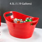 Large Plastic Ice Bucket Stackable Drink Tub