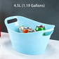 Large Plastic Ice Bucket Stackable Drink Tub