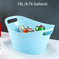 Large Plastic Ice Bucket Stackable Drink Tub