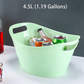 Large Plastic Ice Bucket Stackable Drink Tub