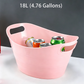 Large Plastic Ice Bucket Stackable Drink Tub